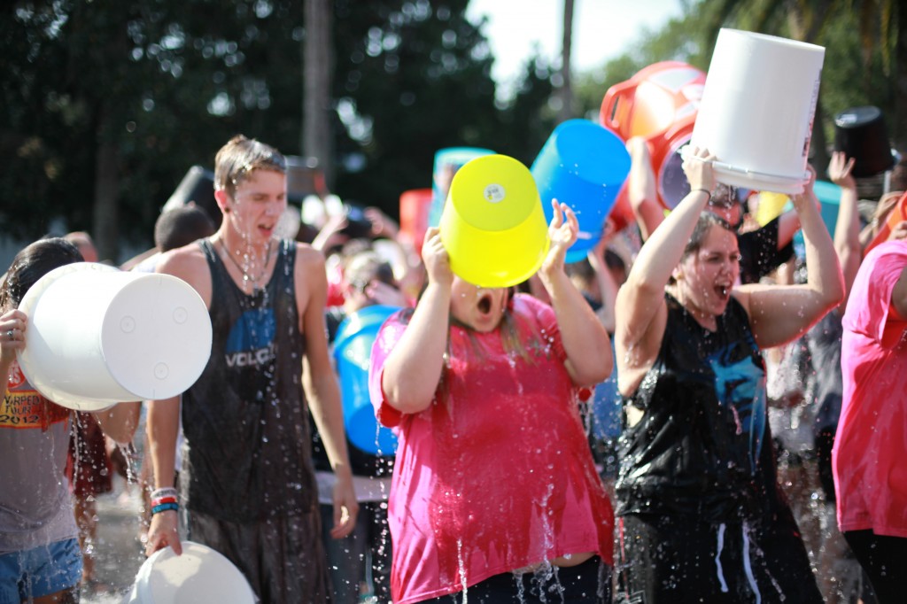Hundreds turned out at Ripley's in St. Augustine Aug. 23 for the Ice Bucket Challenge to benefit ALS. This was one of the photos taken by Renee Unsworth at that day's event. 