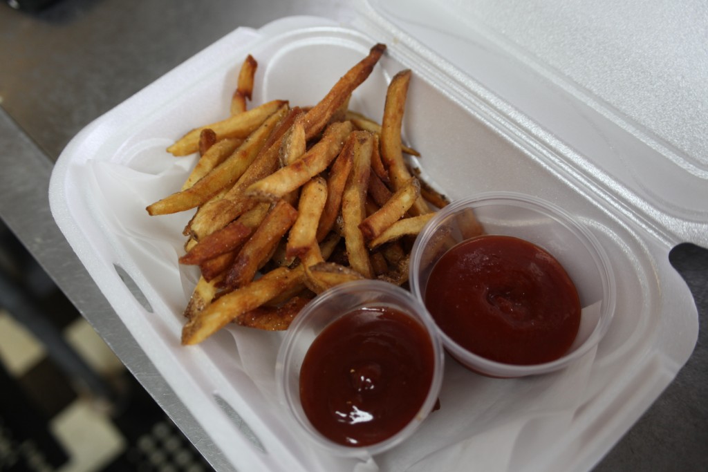 Handcut French fries with two scratch-made sauces from Uptown Scratch Kitchen, 32 San Marco Ave., uptown St. Augustine, Florida.