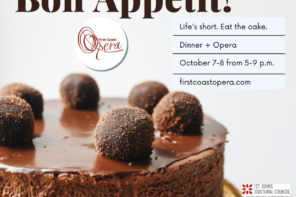 October 7-8: Bon Appetit! by First Coast Opera, part of the 23rd season in 2022-2023