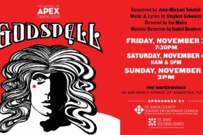 Nov. 3-5 and Nov. 10: Godspell at The Waterworks and Nocatee by Apex Theatre Studio
