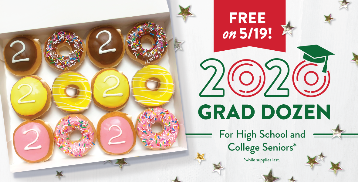 Free Krispy Kreme for grads CAPS AND GOWNS … AND DOUGHNUTS! Totally